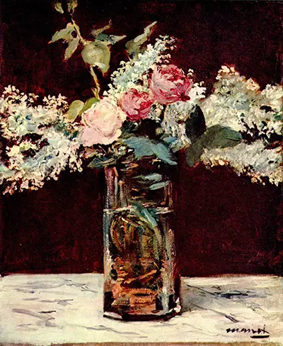 Lilac and Roses Edouard Manet